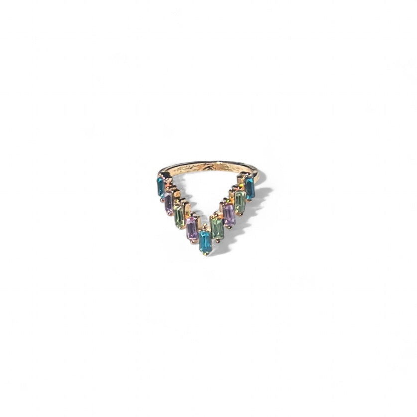 Multi stone earrings