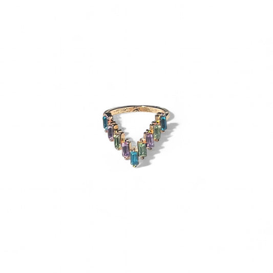 Multi stone earrings