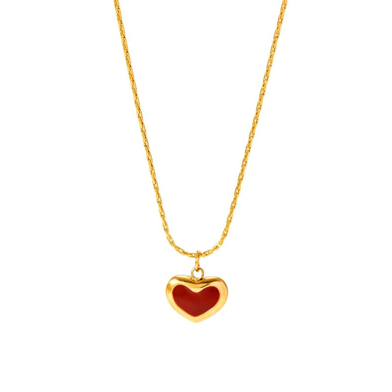 CUTE RED HEART necklace