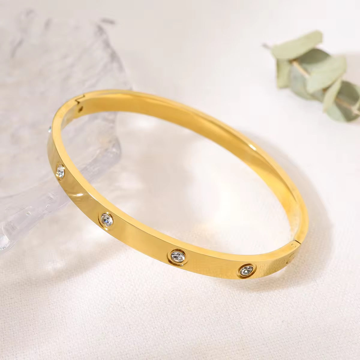 Formal stone bracelet