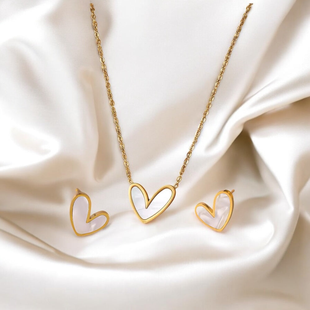 HEART NECKLACE SET