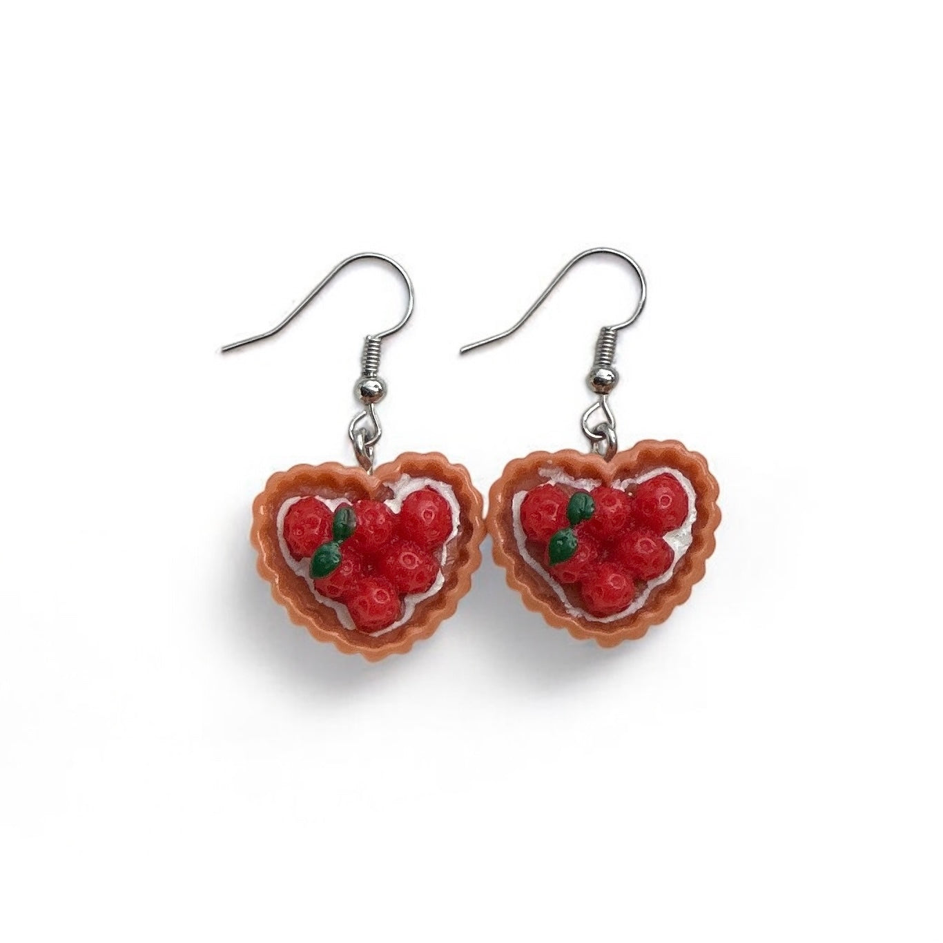 Strawberry pie earrings