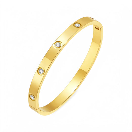 Formal stone bracelet