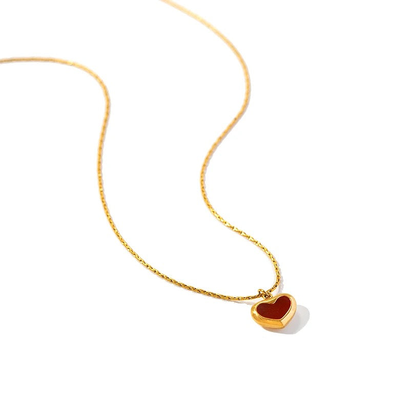 CUTE RED HEART necklace