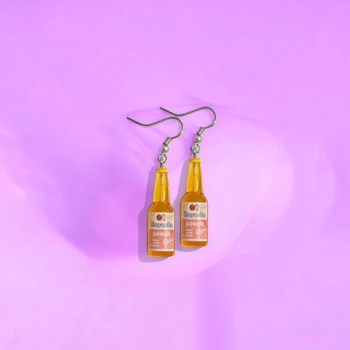 Orange drink earrings