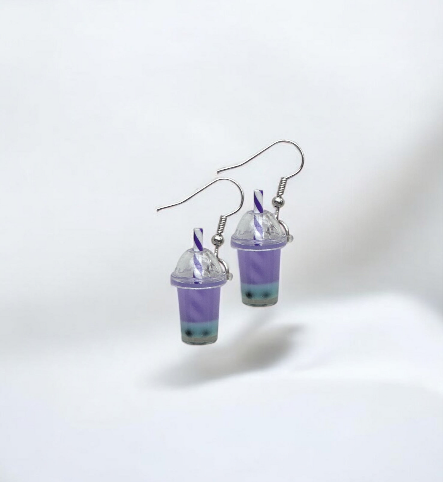 Boba drink earrings