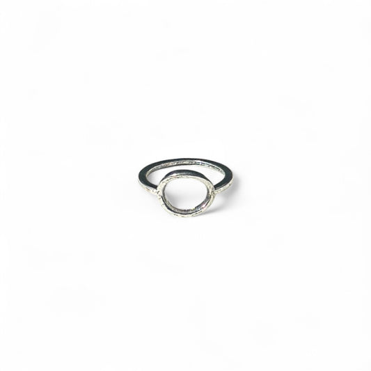 Silver circle tiny