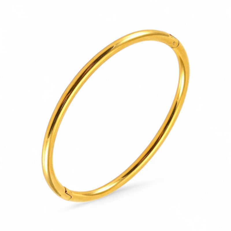 Golden bangle bracelet