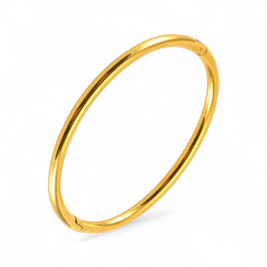 Golden bangle bracelet