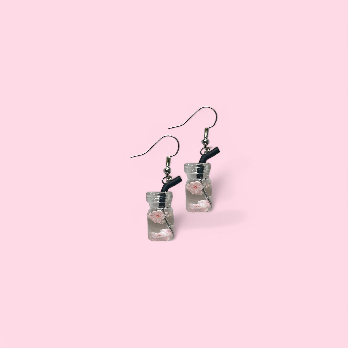 Floral drink earrings
