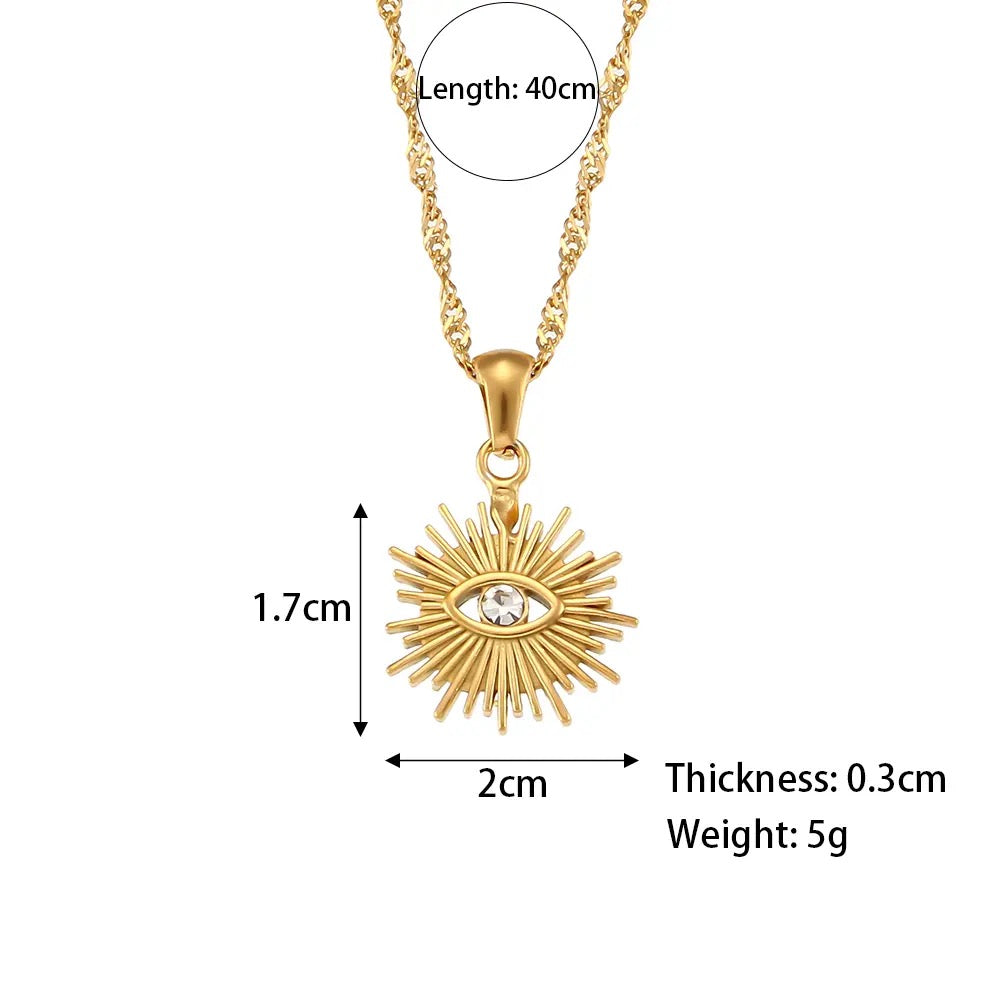 GOLDEN EVEIL EYE necklace