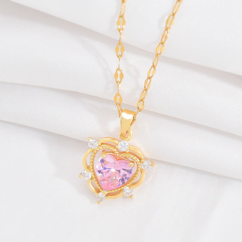 PINK HEART necklace