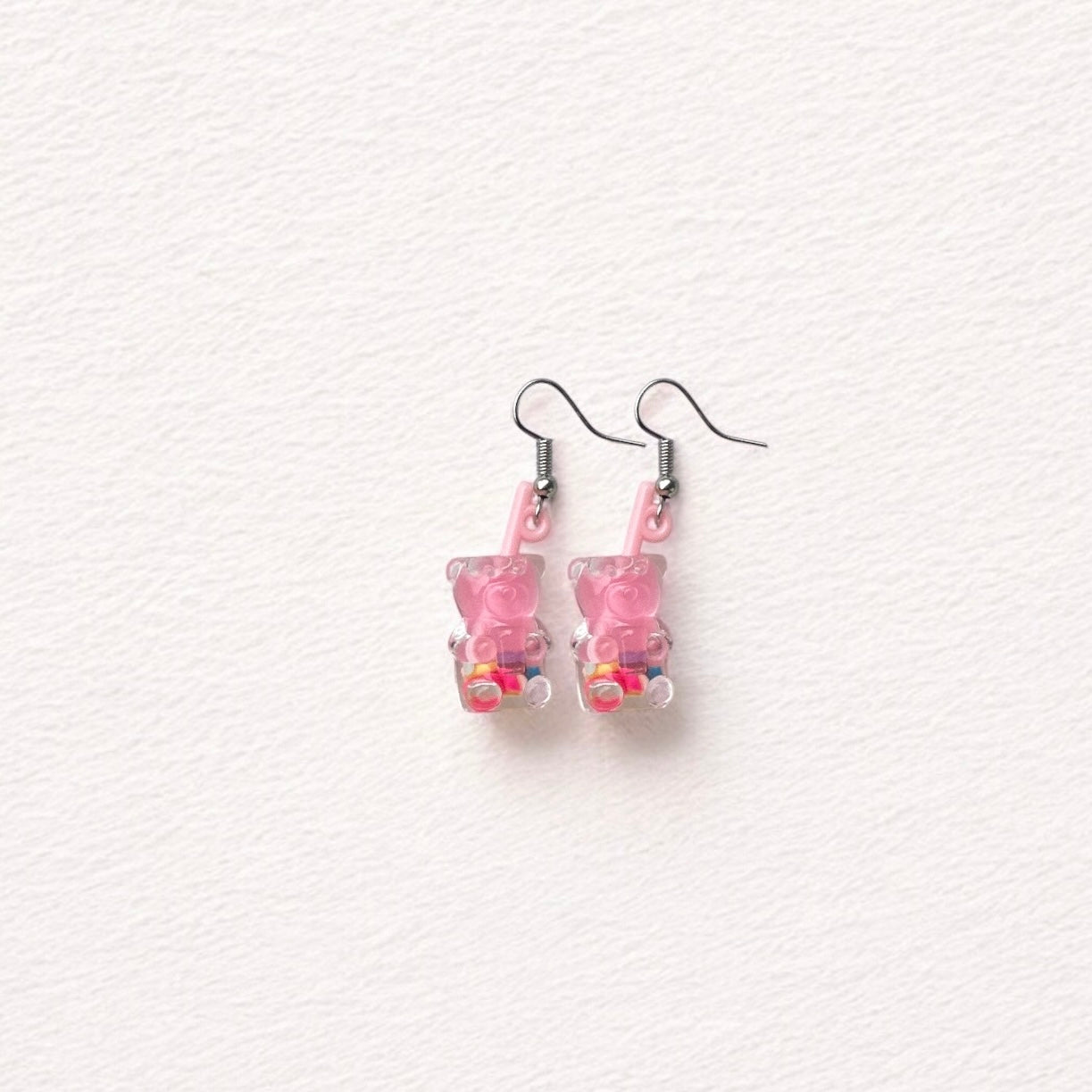 Bear jar drink earrings