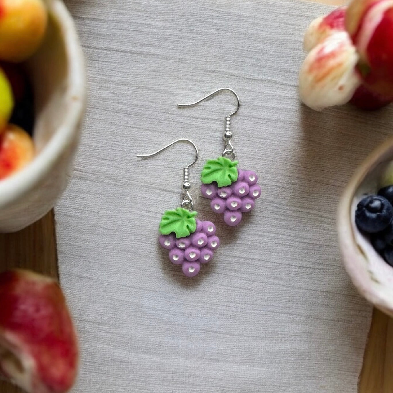 Grape earrings