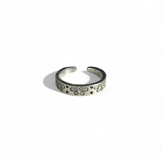 Butterfly print ring