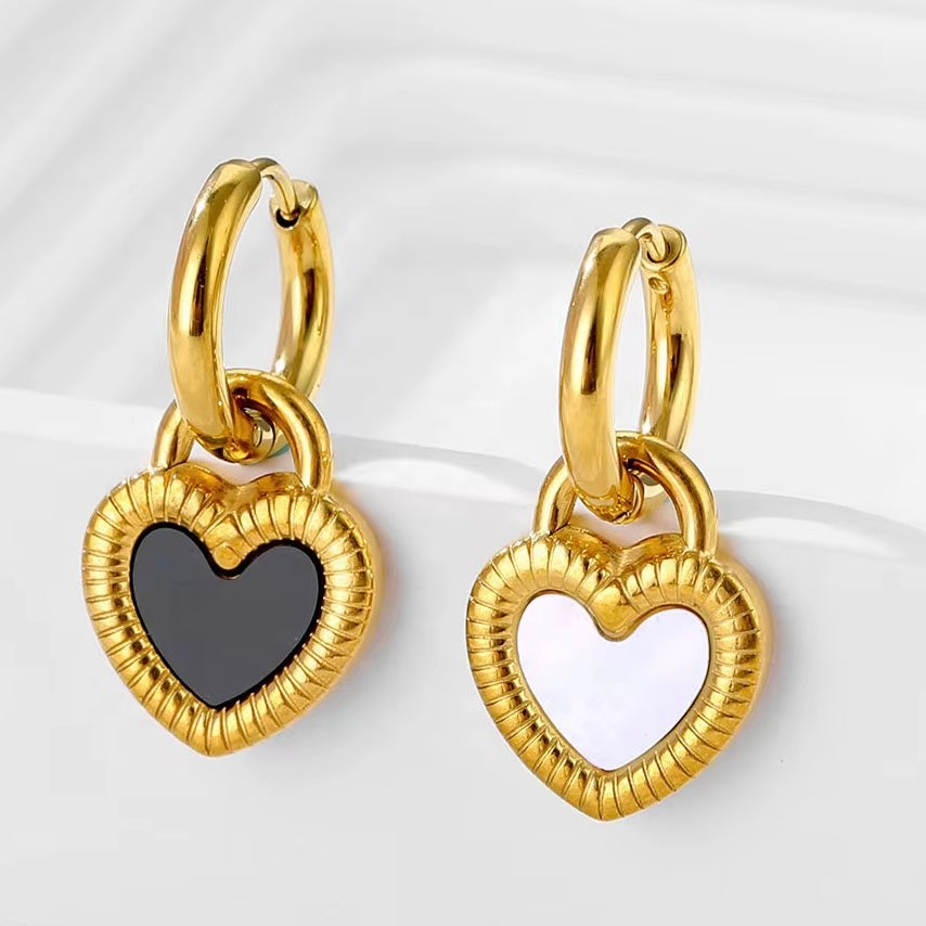 2 in 1 HEART NECKLACE SET