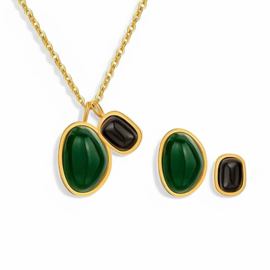 ASYMMETRICAL NECKLACE SET