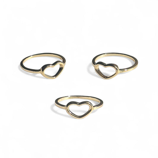 Simple heart ring
