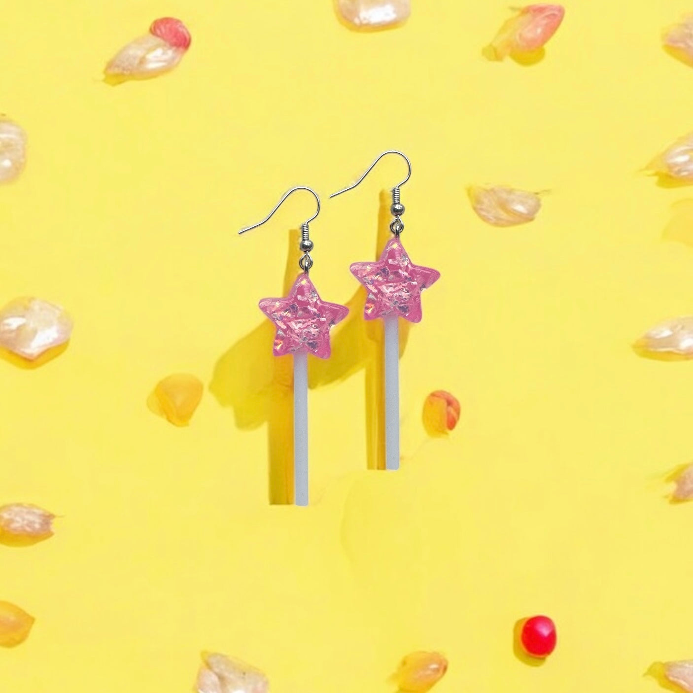 Star lollipop earrings