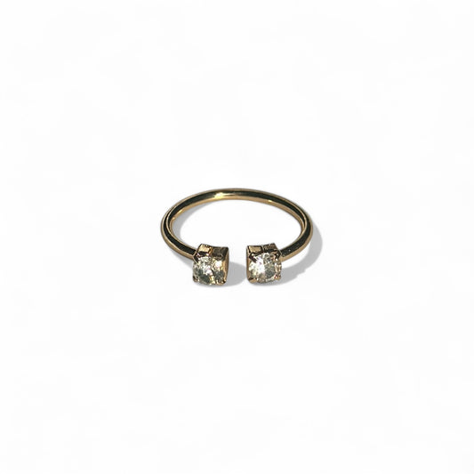 2 stone ring