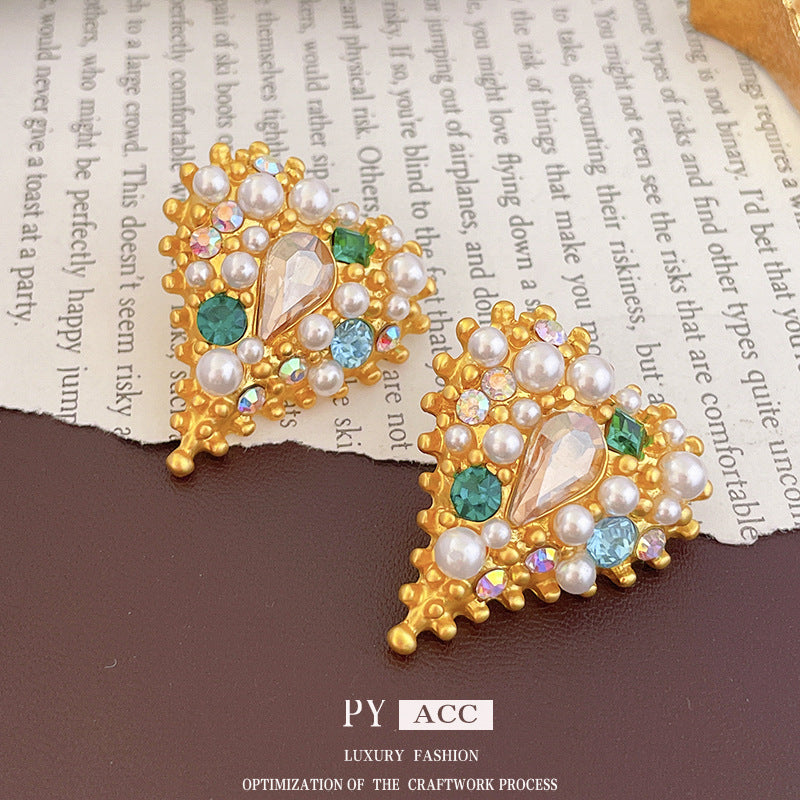 STONE HEART ROYALE 925 silver earring