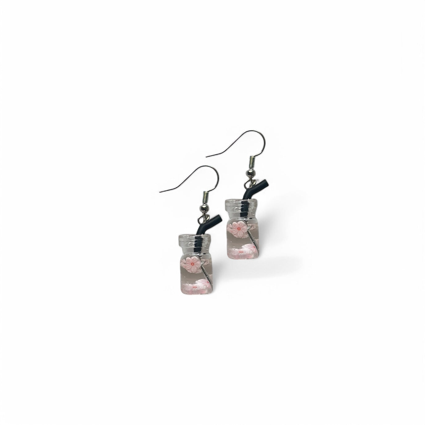 Floral drink earrings