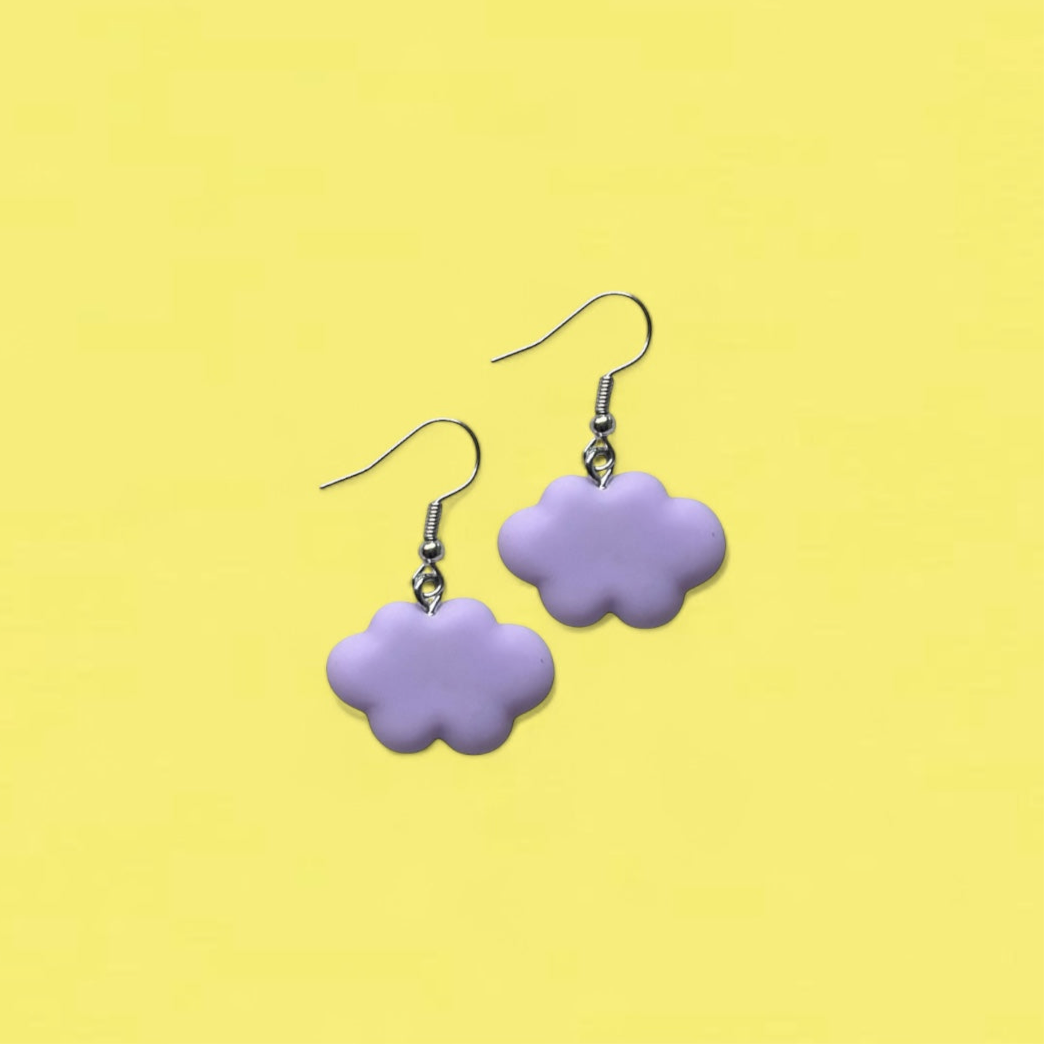 Purp sky earrings