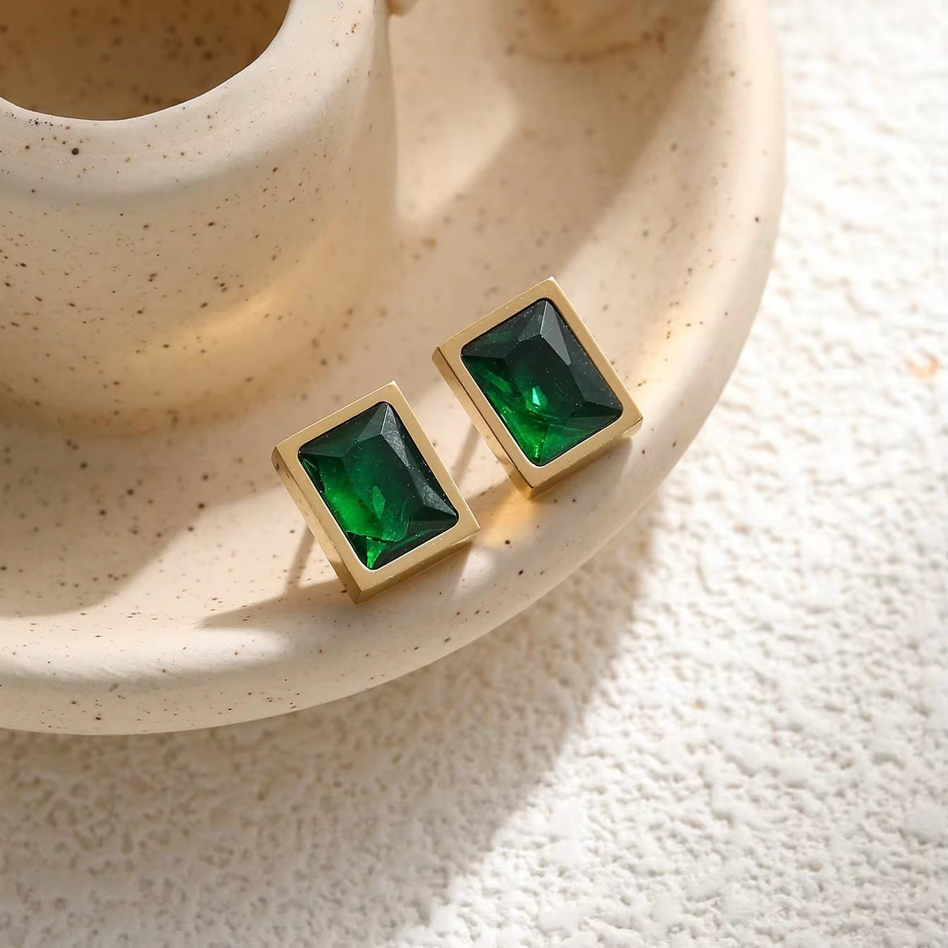 GREEN STONE NECKLACE SET