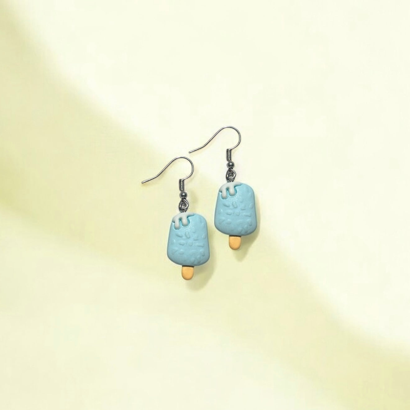 Blue ice cream earring