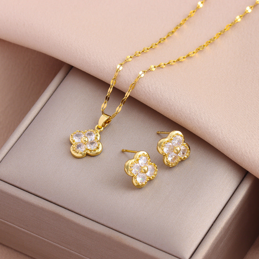 STONE NECKLACE SET