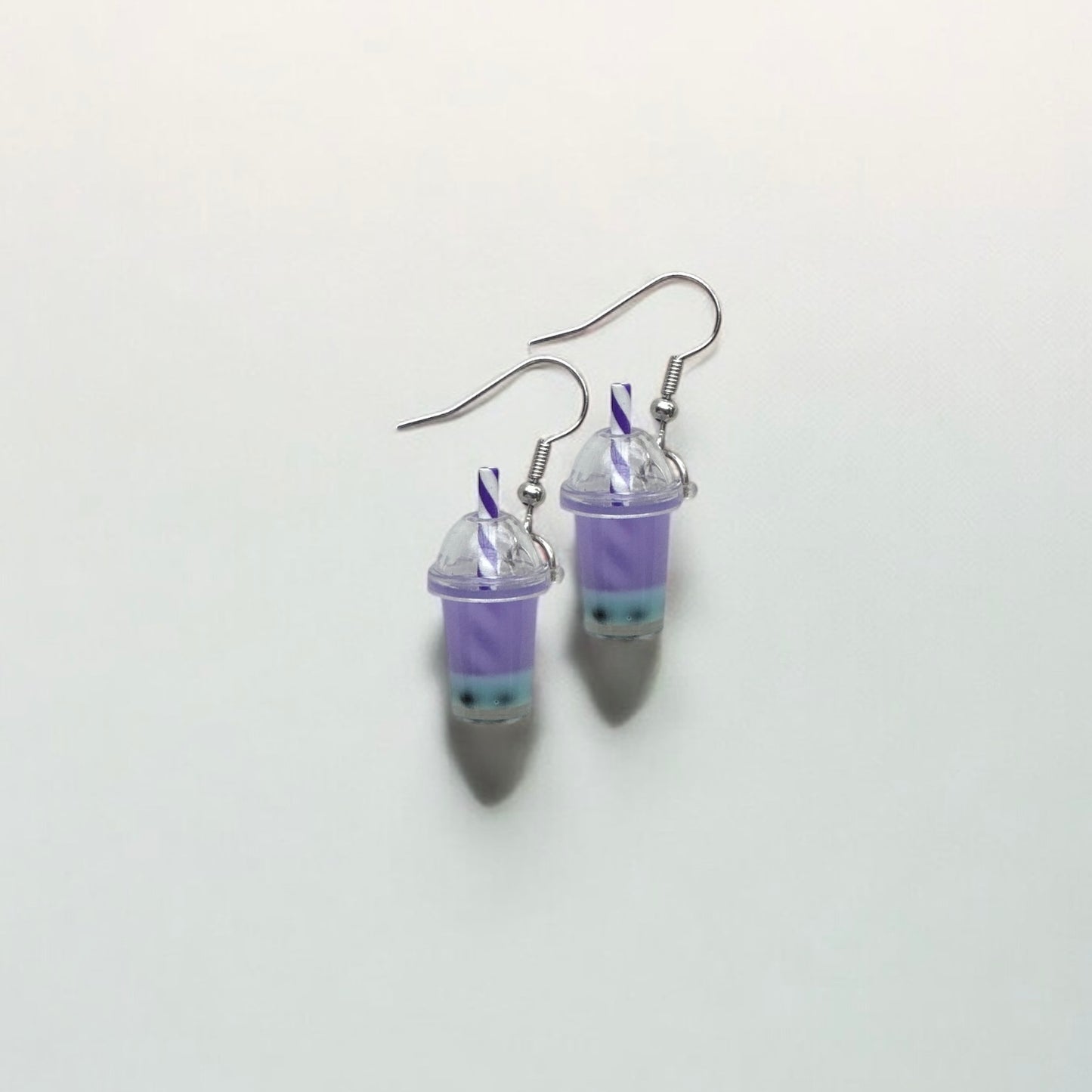 Boba drink earrings