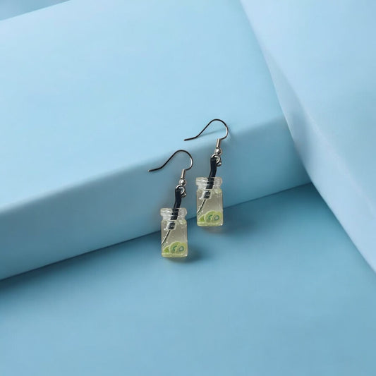Kiwi drink earring