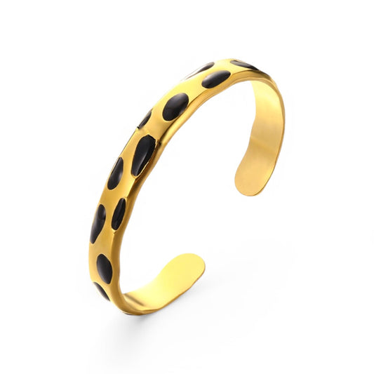 Gold moo print bracelet