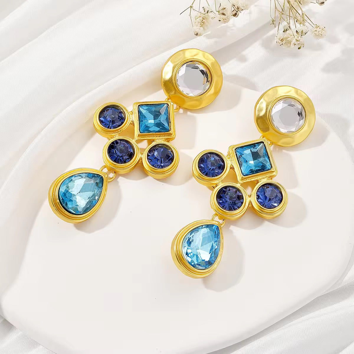 ROYAL BLUE  925 silver earring