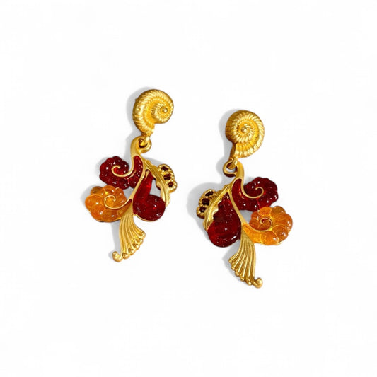 RADIANT SHELL ROYALE 925 silver earring