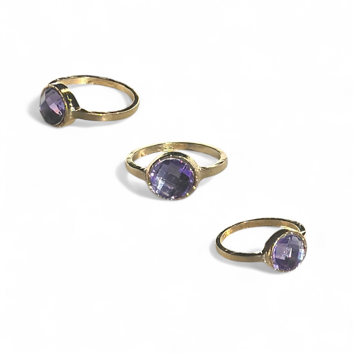 Purple stone ring