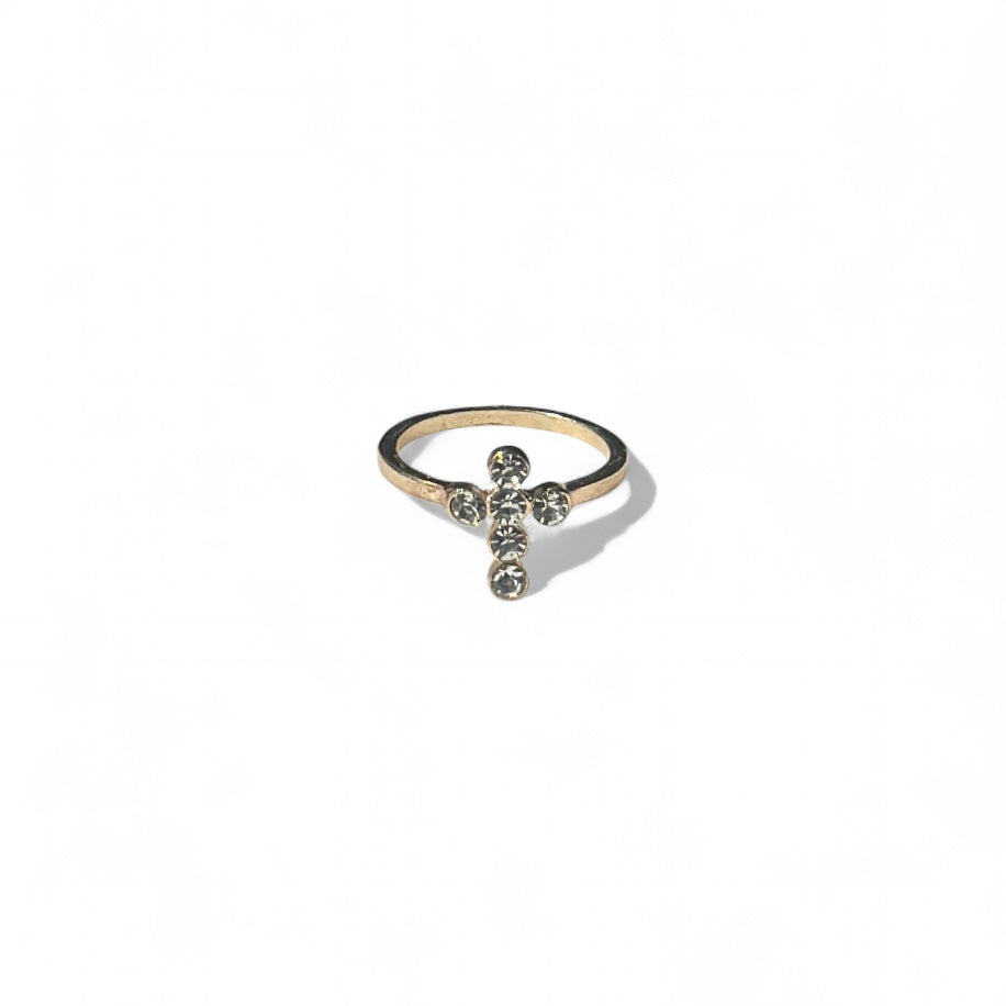 Stone cross ring