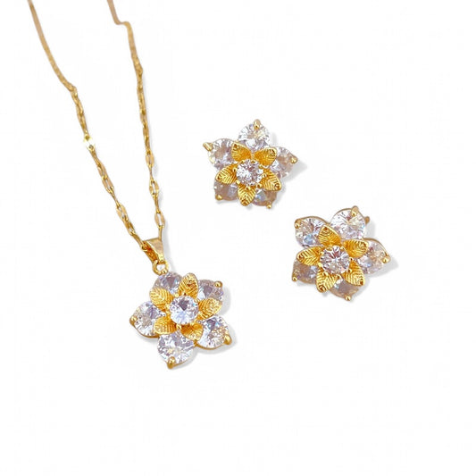 FLORAL NECKLACE SET